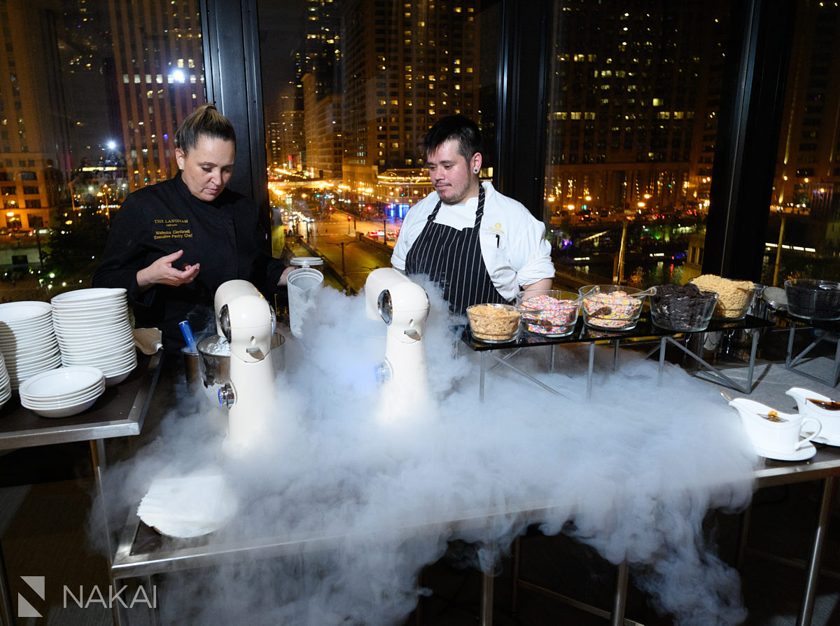 Langham wedding chicago dessert late night