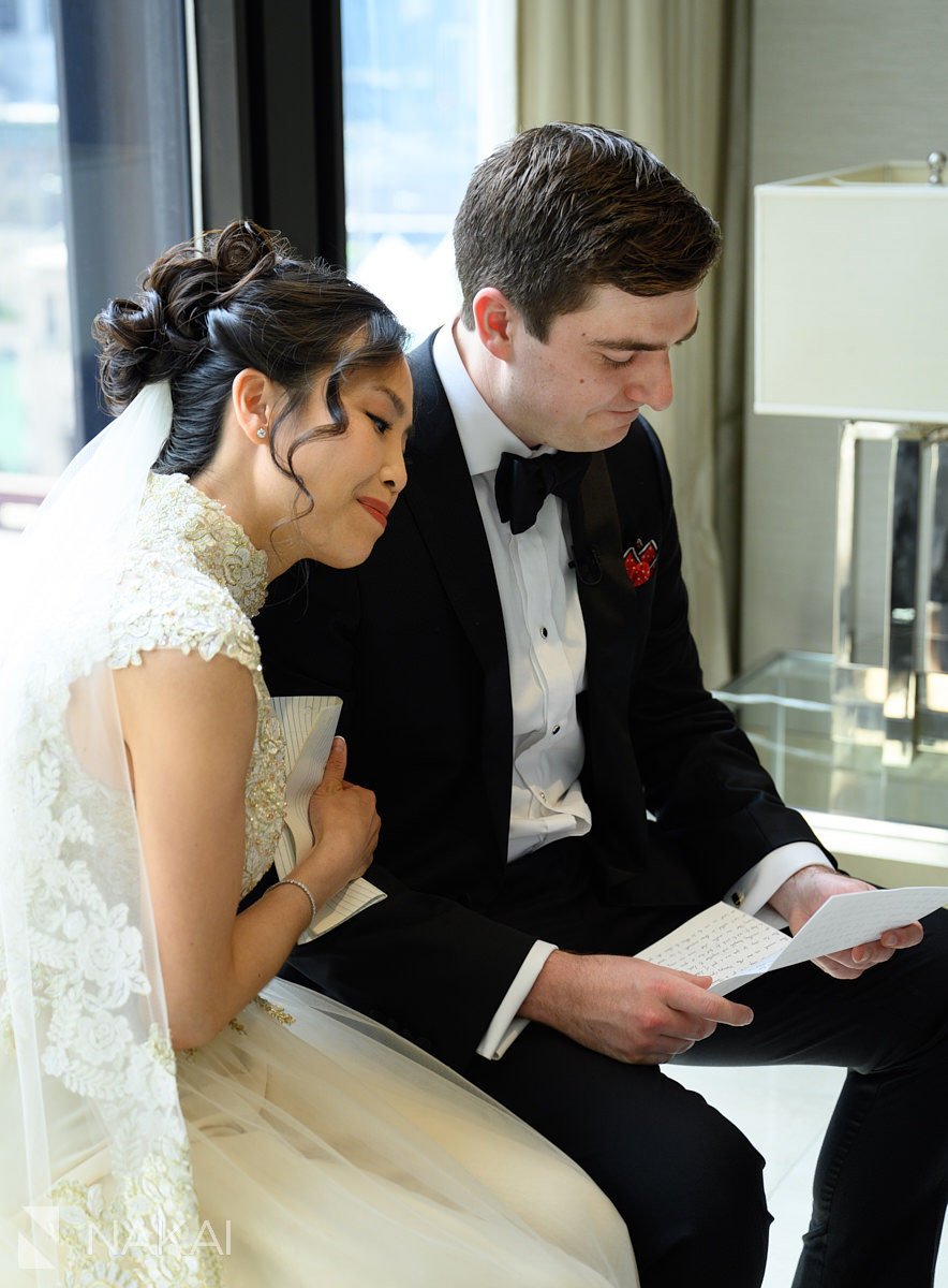 langham wedding chicago vows
