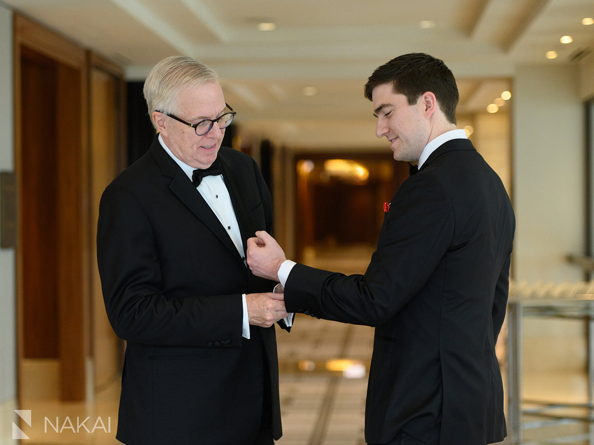 langham wedding chicago groom prep