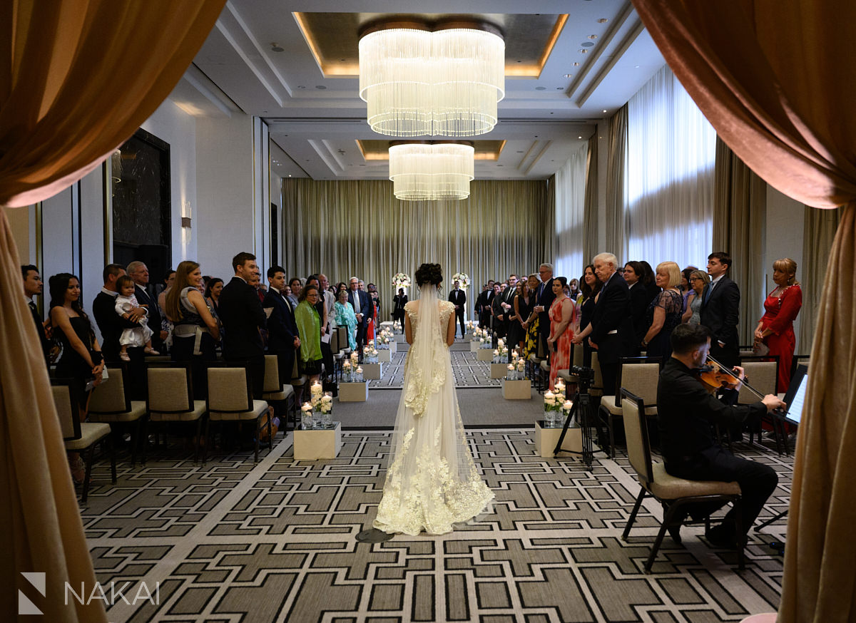 ceremony Langham wedding chicago photos processional