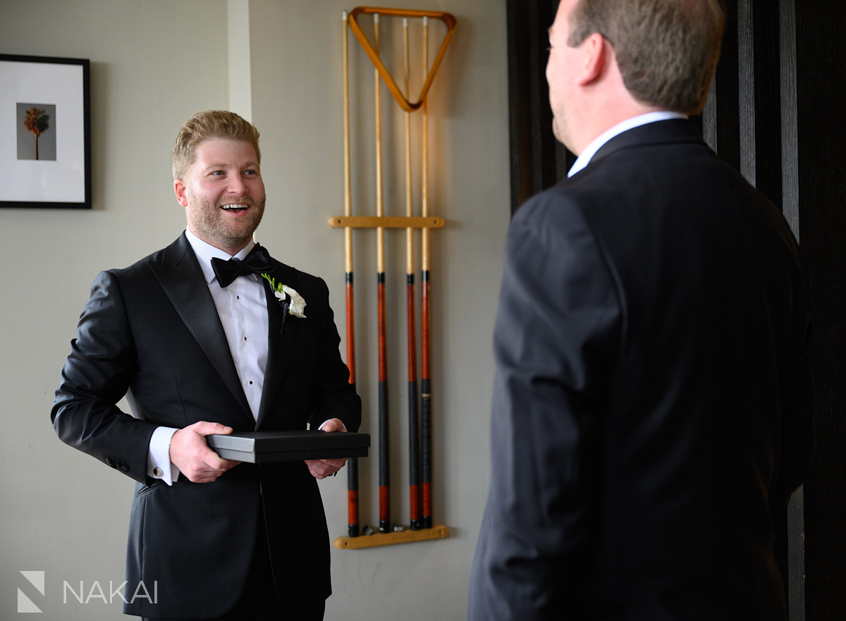 thompson chicago wedding groom details