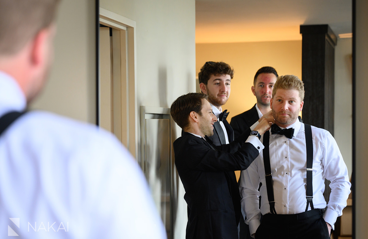 thompson chicago wedding groom getting ready