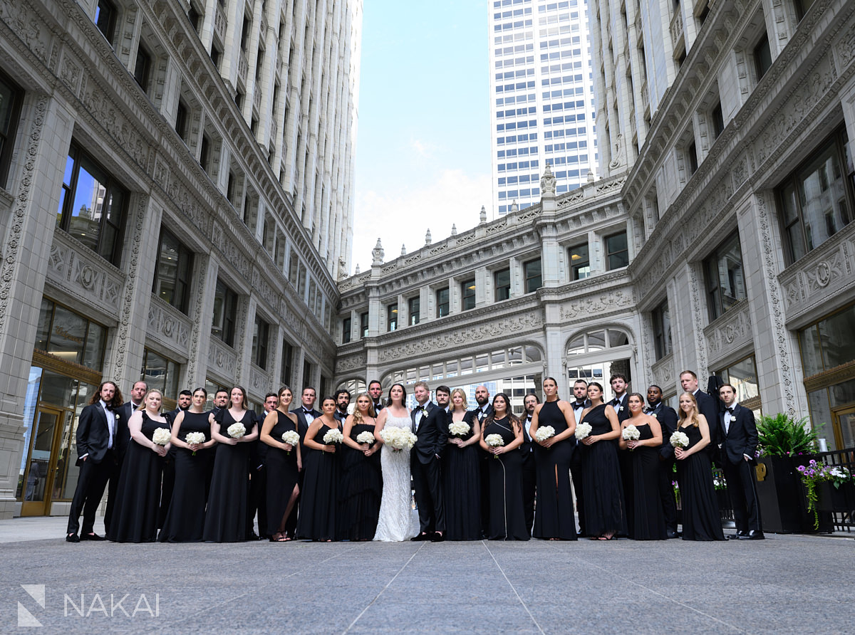 chicago wrigley building wedding photos 