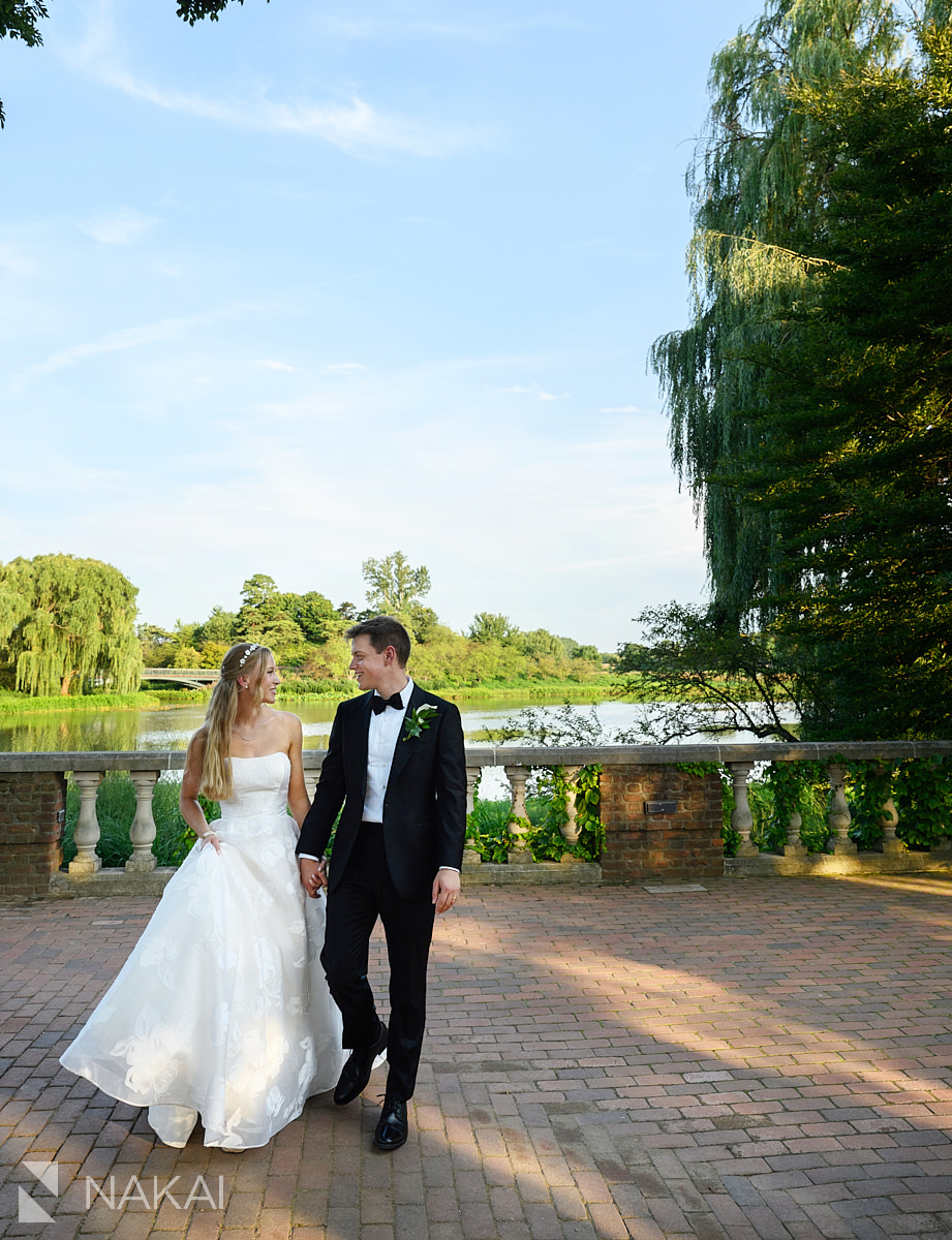 chicago botanic garden wedding photos ceremony exit english walled garden