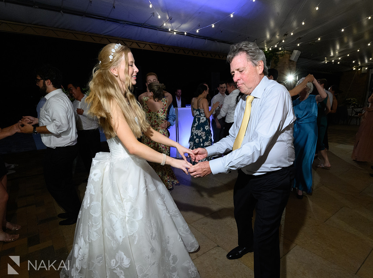 chicago botanic garden wedding dancing