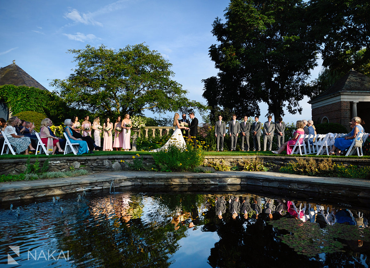chicago botanic garden wedding ceremony english walled garden