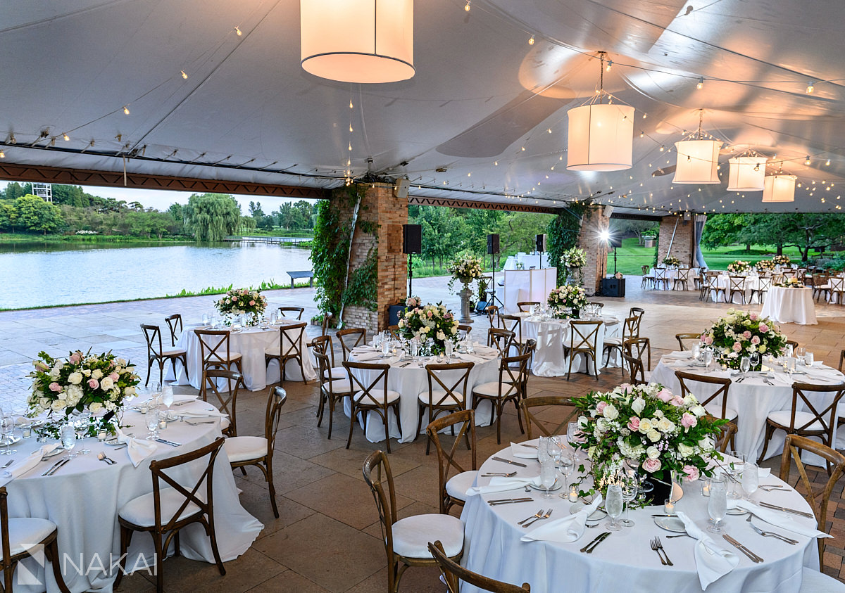 chicago botanic garden wedding reception decor