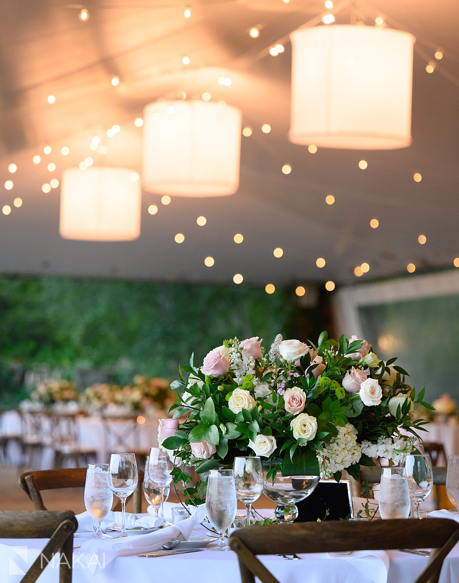 chicago botanic garden wedding reception decor