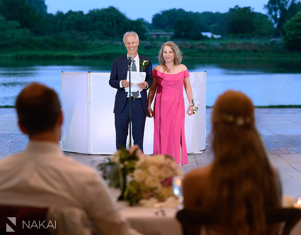 chicago botanic garden wedding reception toasts