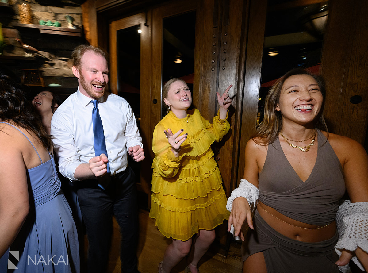 chicago north pond wedding photos reception dancing