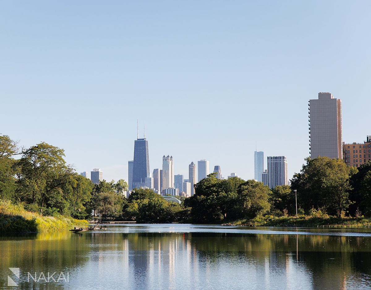 skyline view from North pond restaurant
