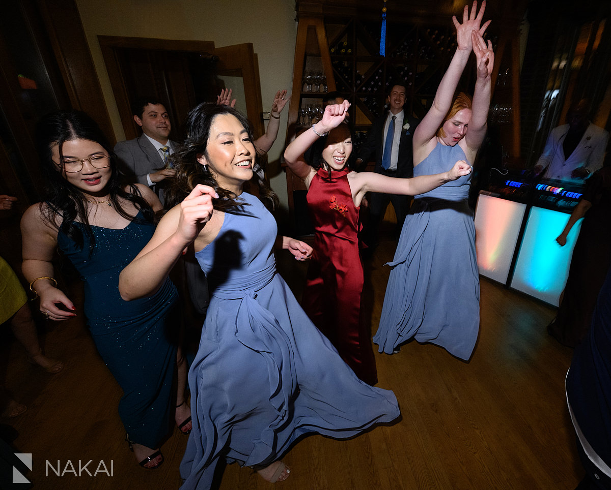 north pond wedding photos reception dancing