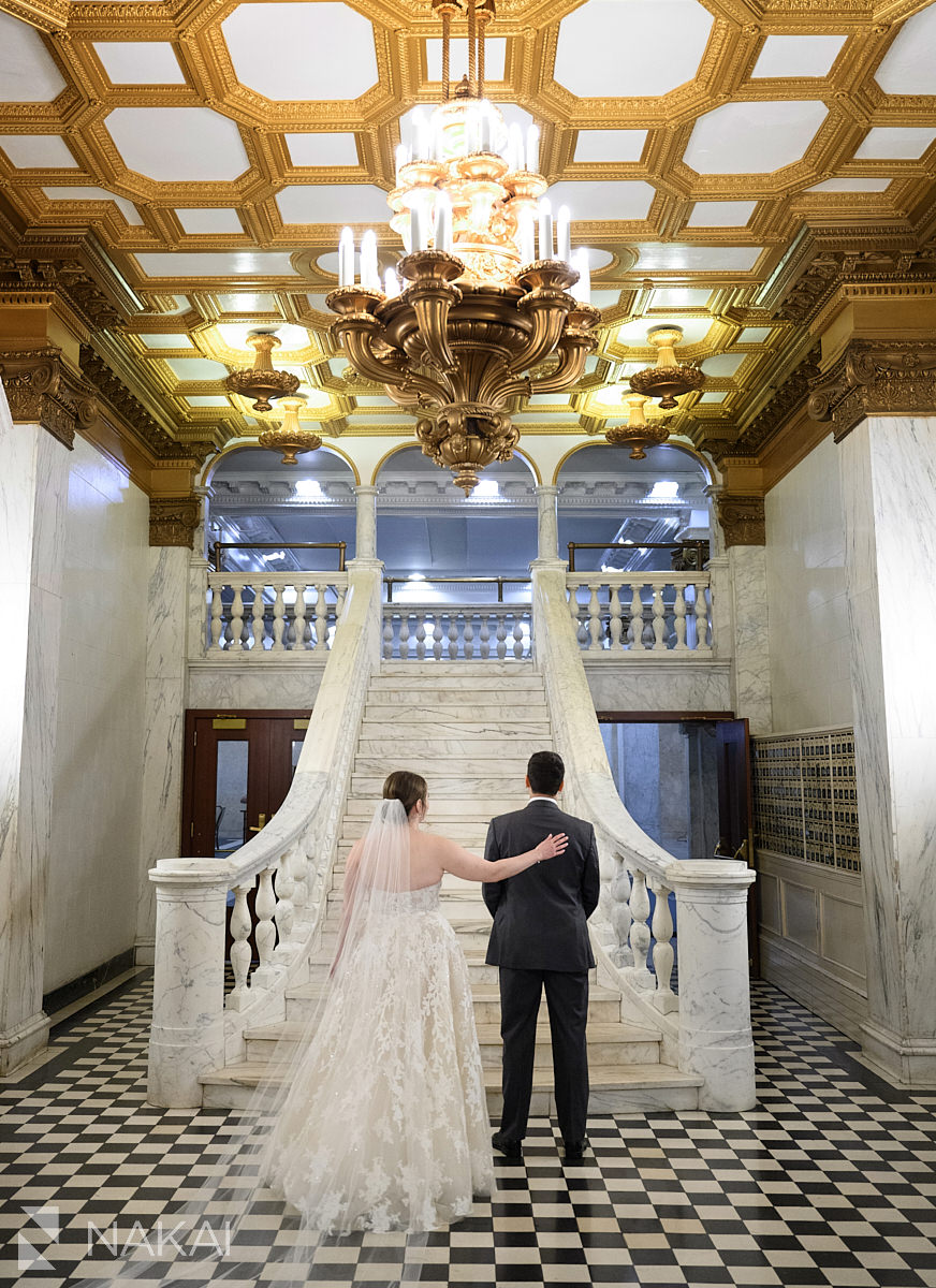 chicago athletic association wedding first look