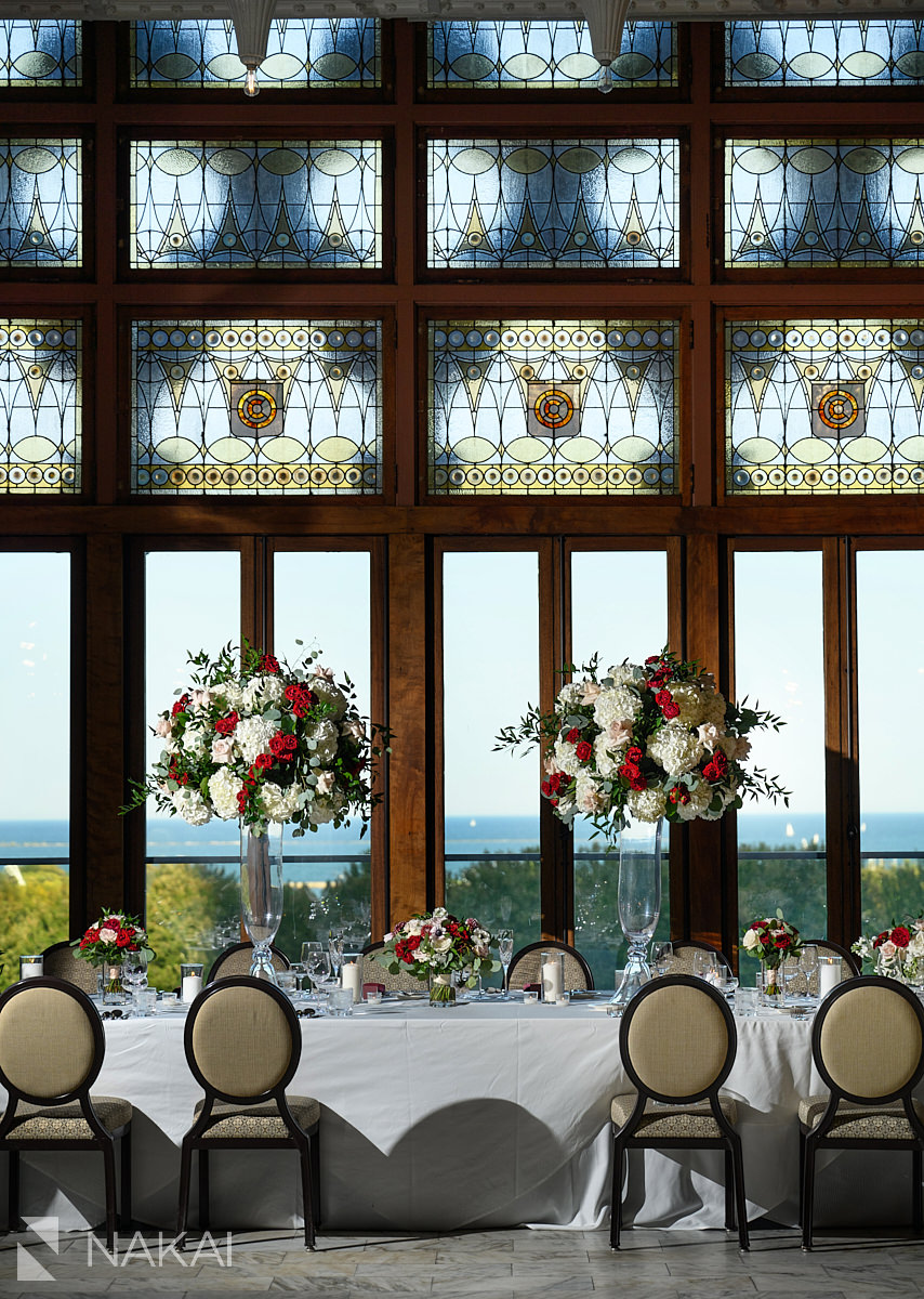 chicago athletic association wedding reception photo flowers