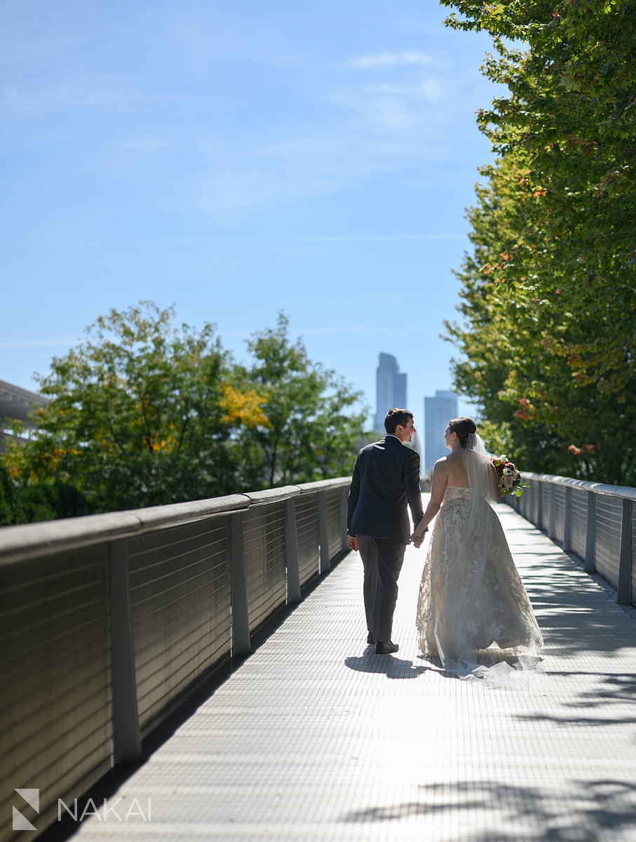 chicago millennium park wedding photos bride groom