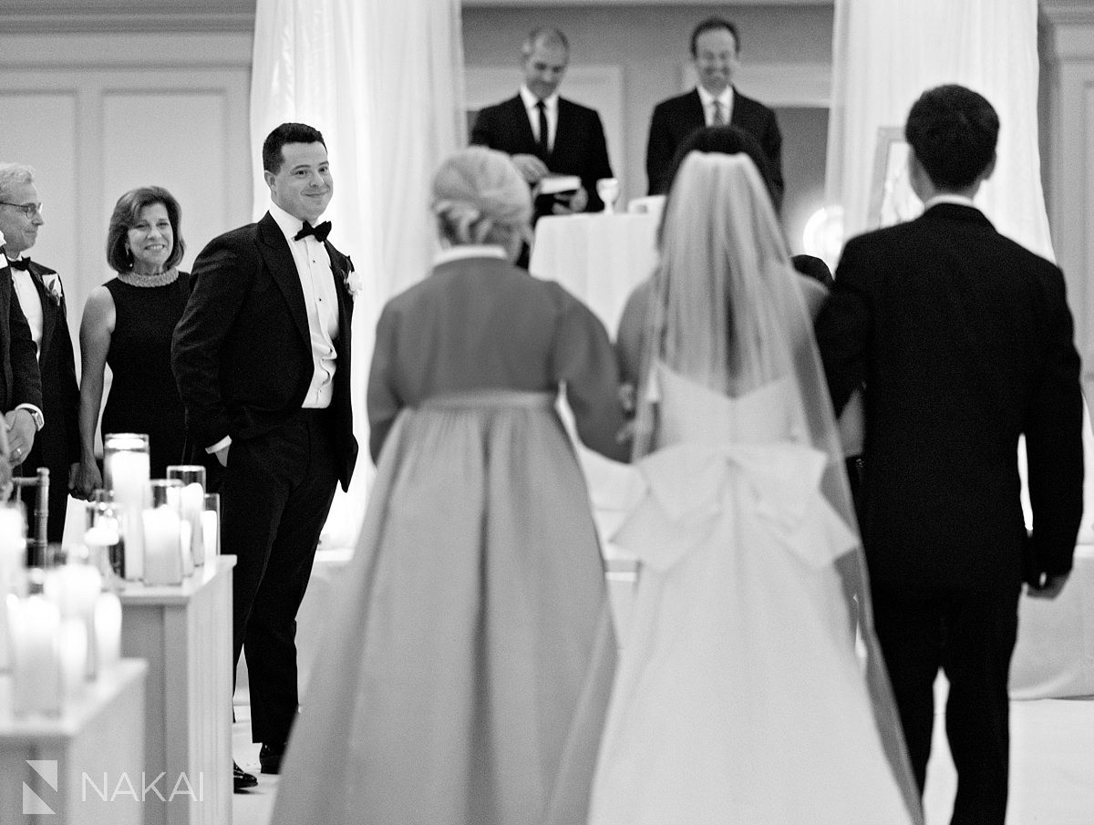 aisle JW marriott chicago wedding ceremony processional photos