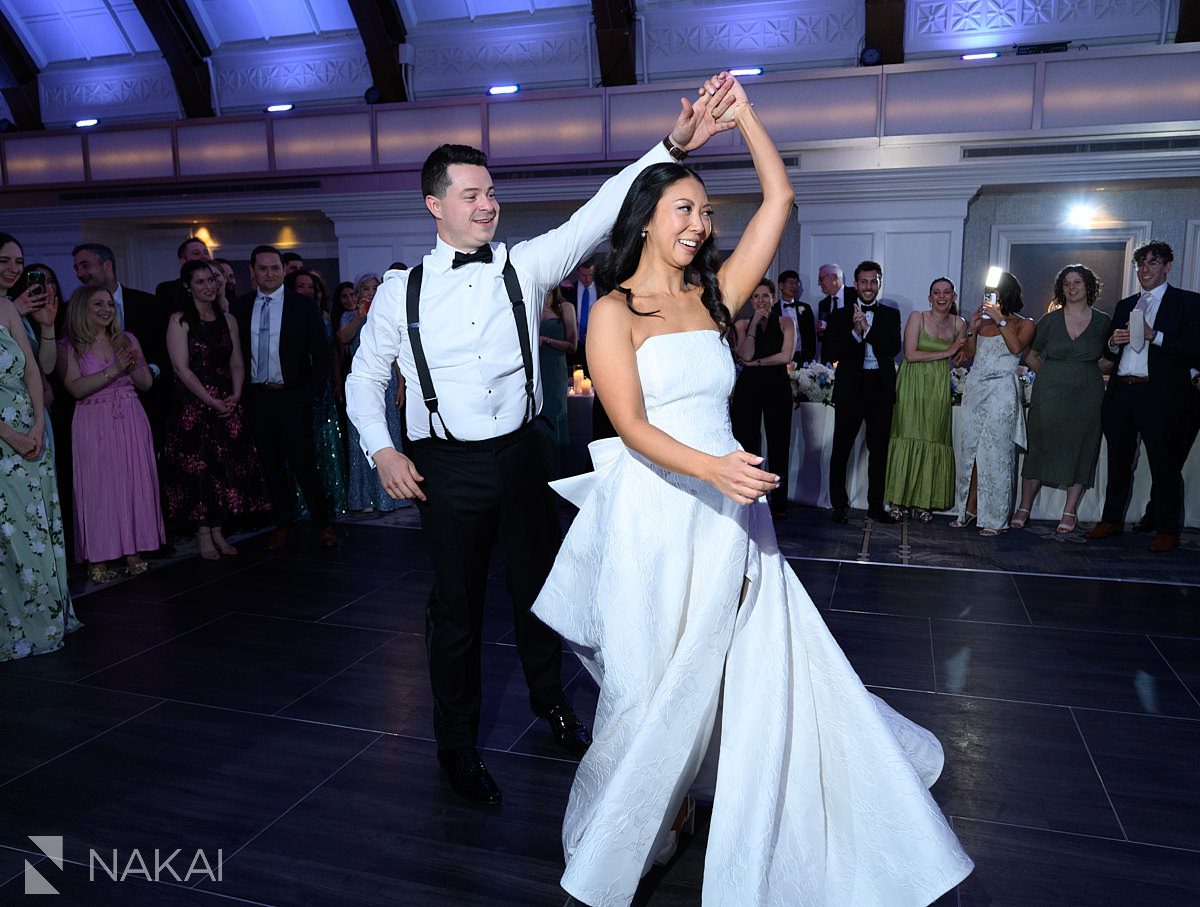 reception JW marriott chicago wedding burnham ballroom first dance