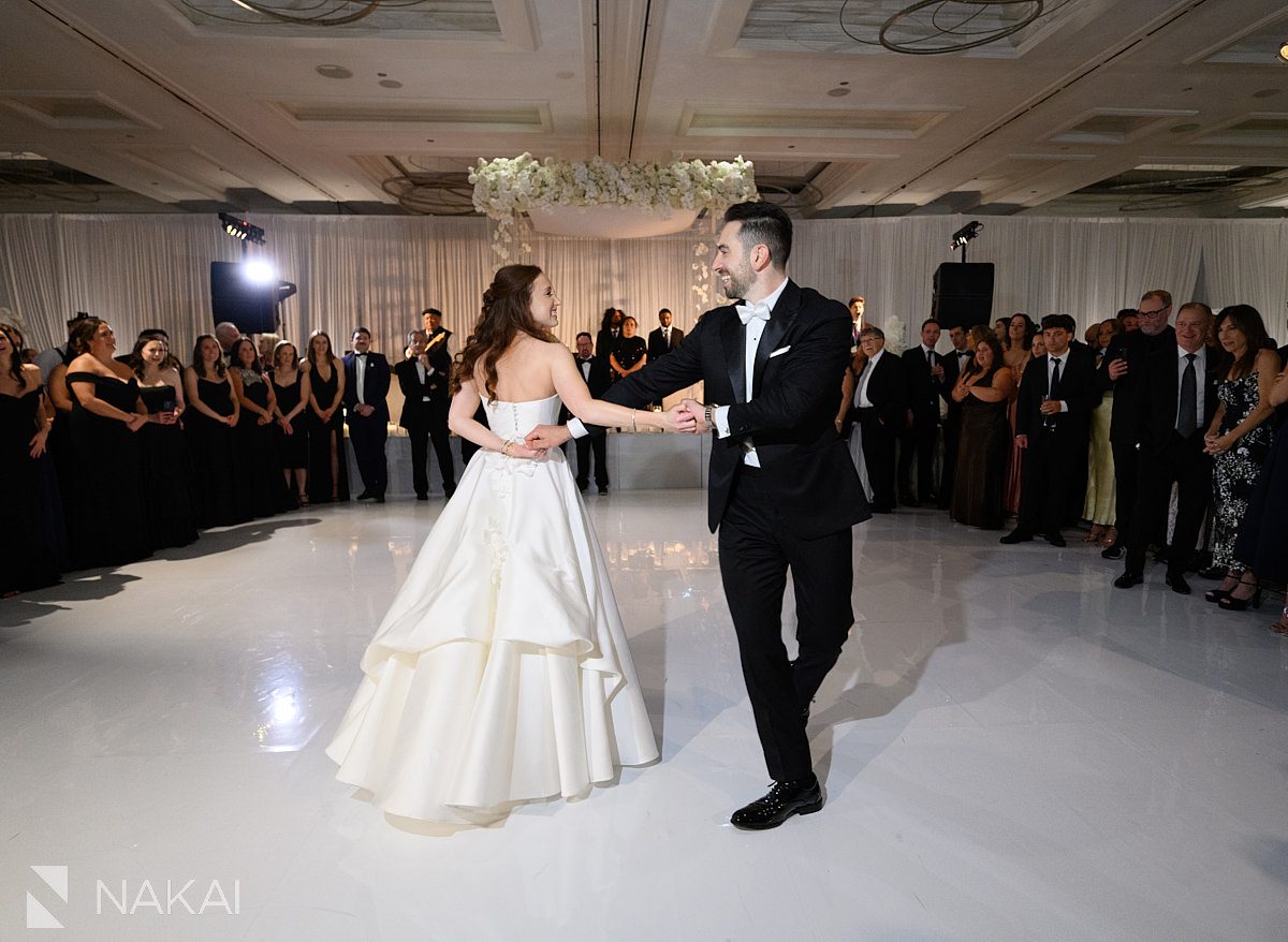 first dance Four Seasons Hotel Chicago wedding reception photo 