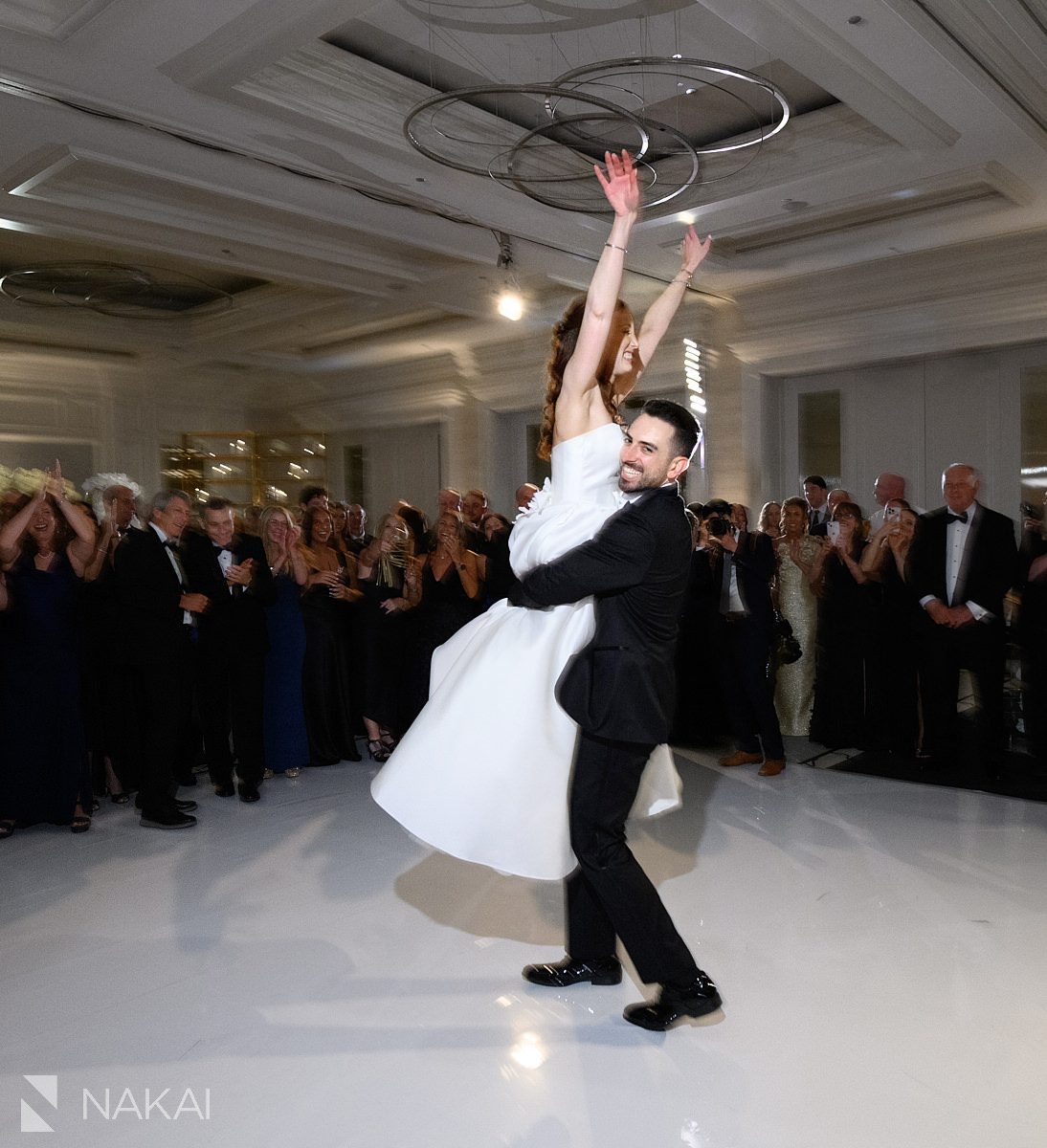first dance Four Seasons Hotel Chicago wedding photo 