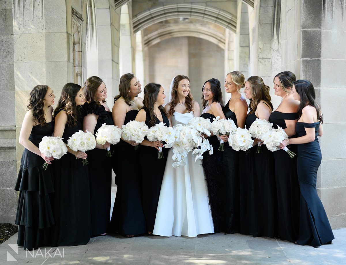 fourth presbyterian chicago wedding photo bridesmaids