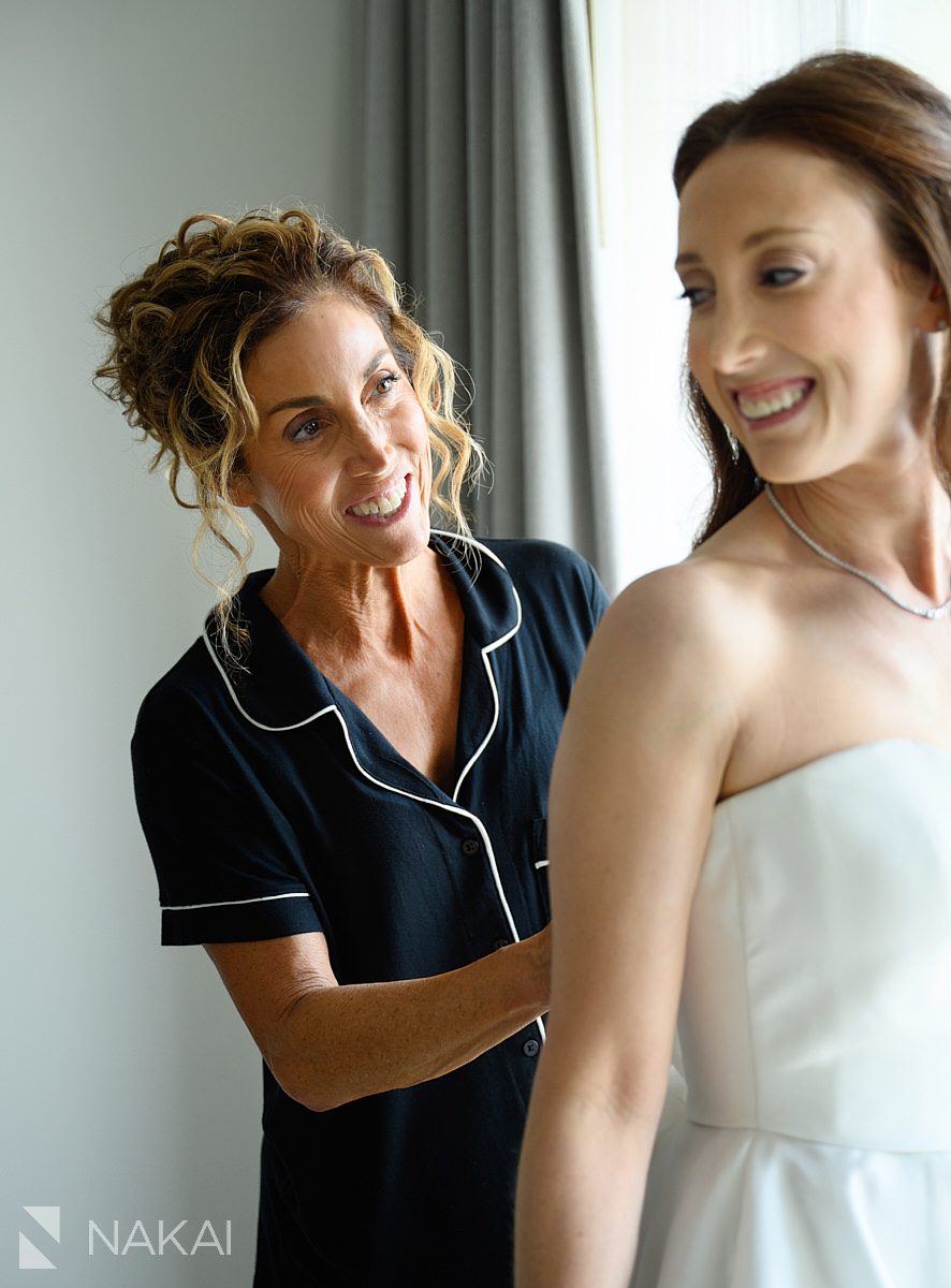 bride getting ready Four Seasons Hotel Chicago Wedding photo 