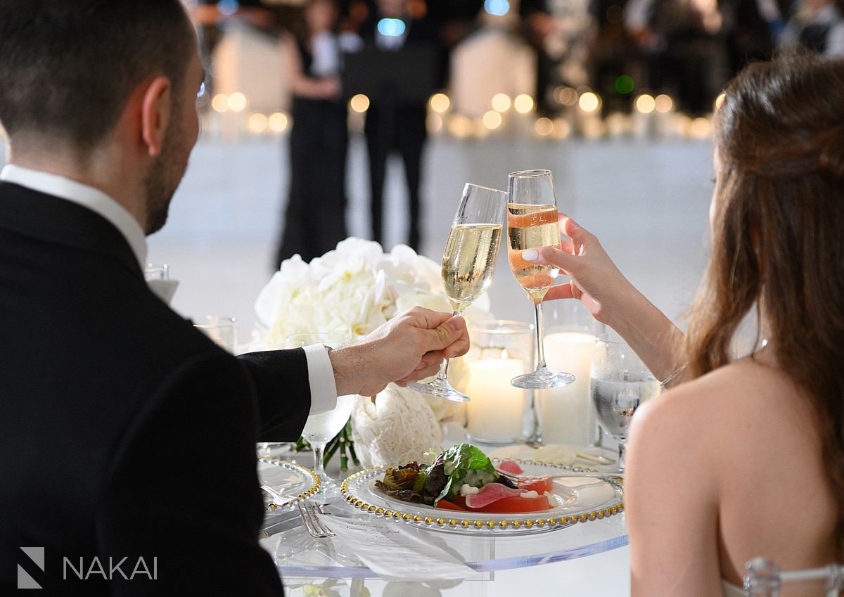toast Four Seasons Hotel Chicago wedding reception photo 