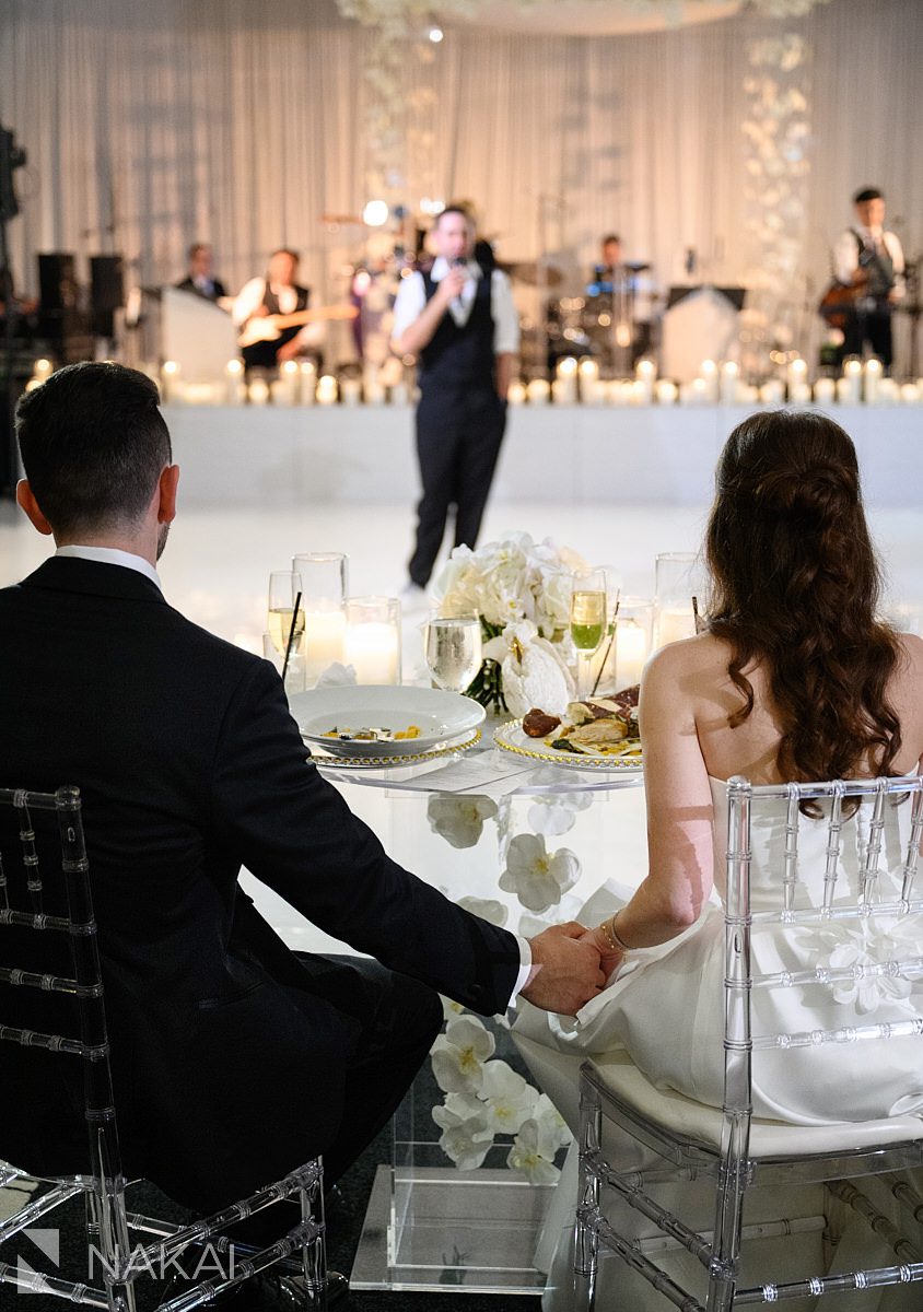 toasts Four Seasons Hotel Chicago wedding reception photo 