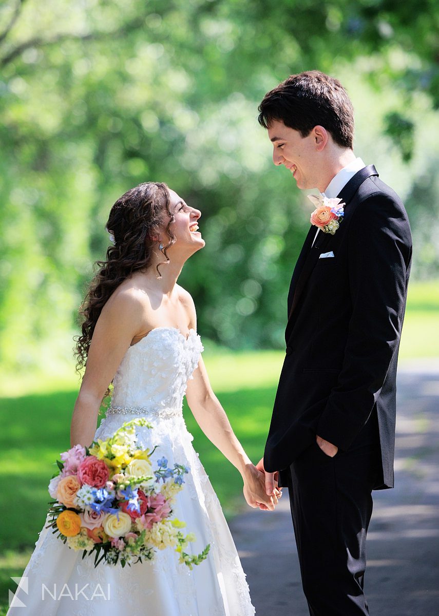 Ravinia Green Country Club Wedding illinois golf course bride and groom