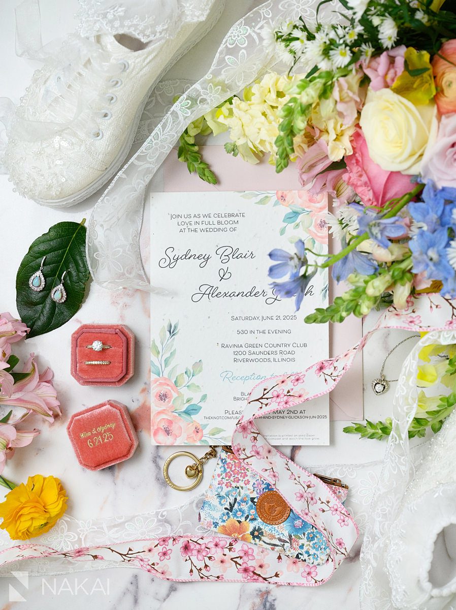 invitation suite photos at Ravinia Green Country Club Wedding 