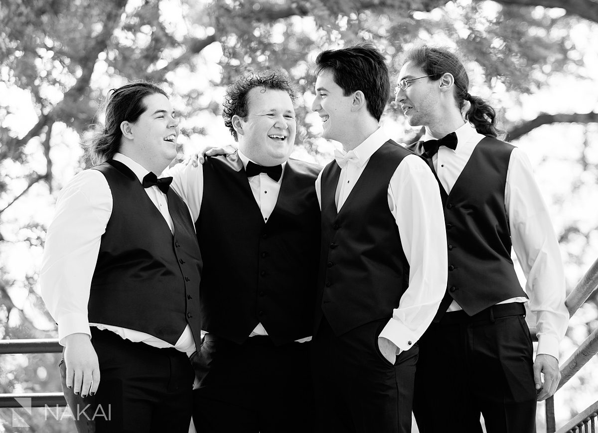 groom with friends Ravinia Green Country Club Wedding 