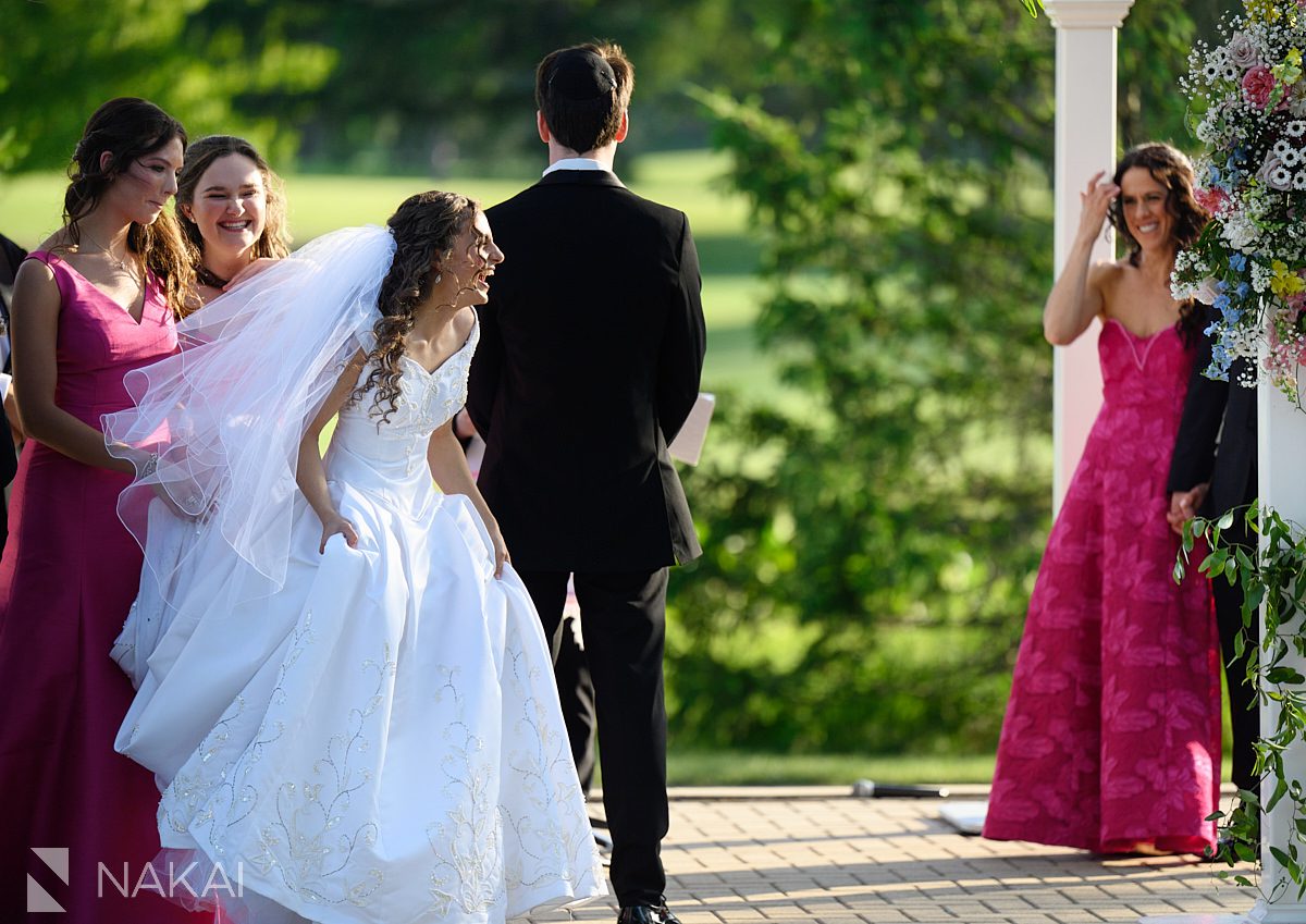 processional Ravinia Green Country Club Wedding bride and groom