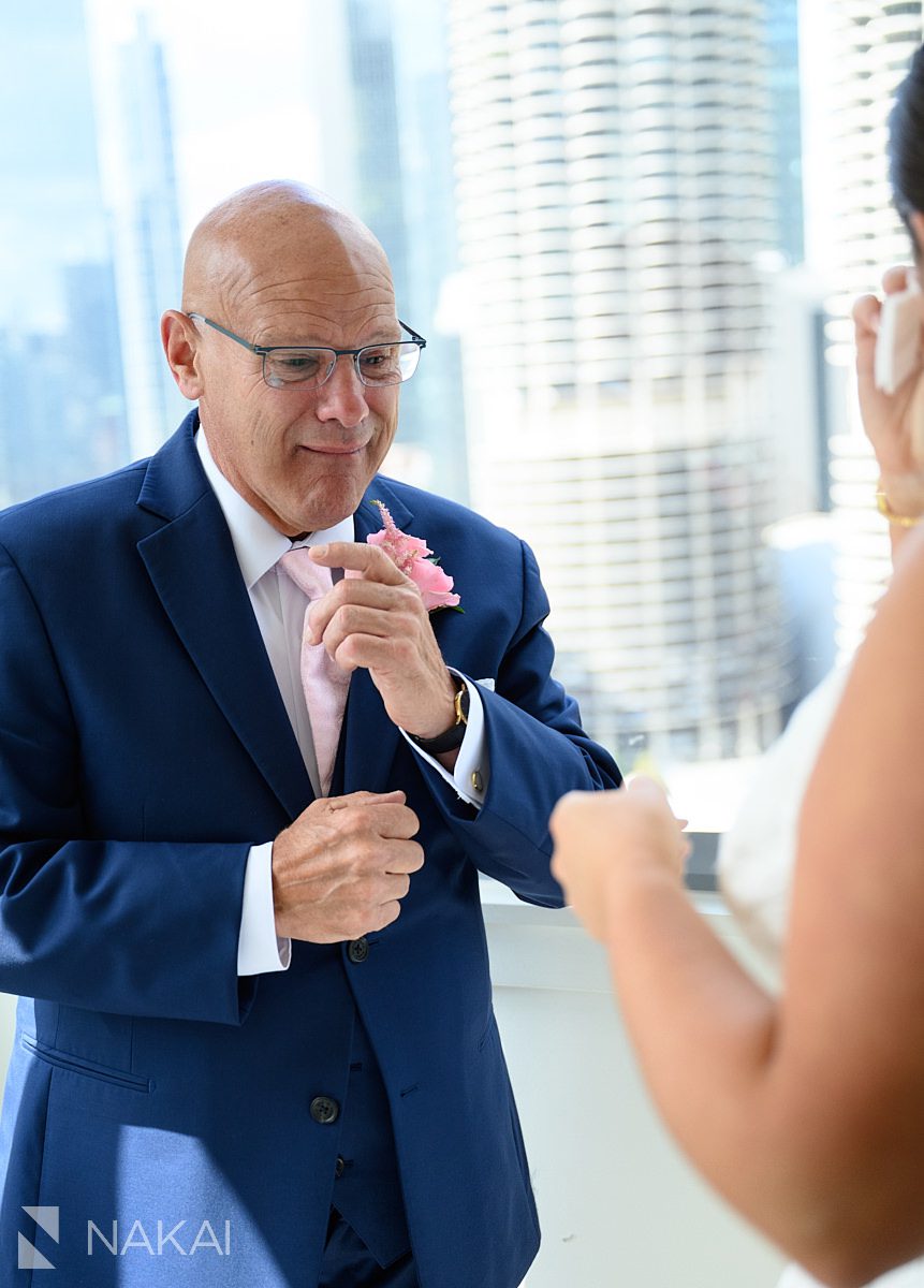 brides father reveal chicago wedding emotional tears