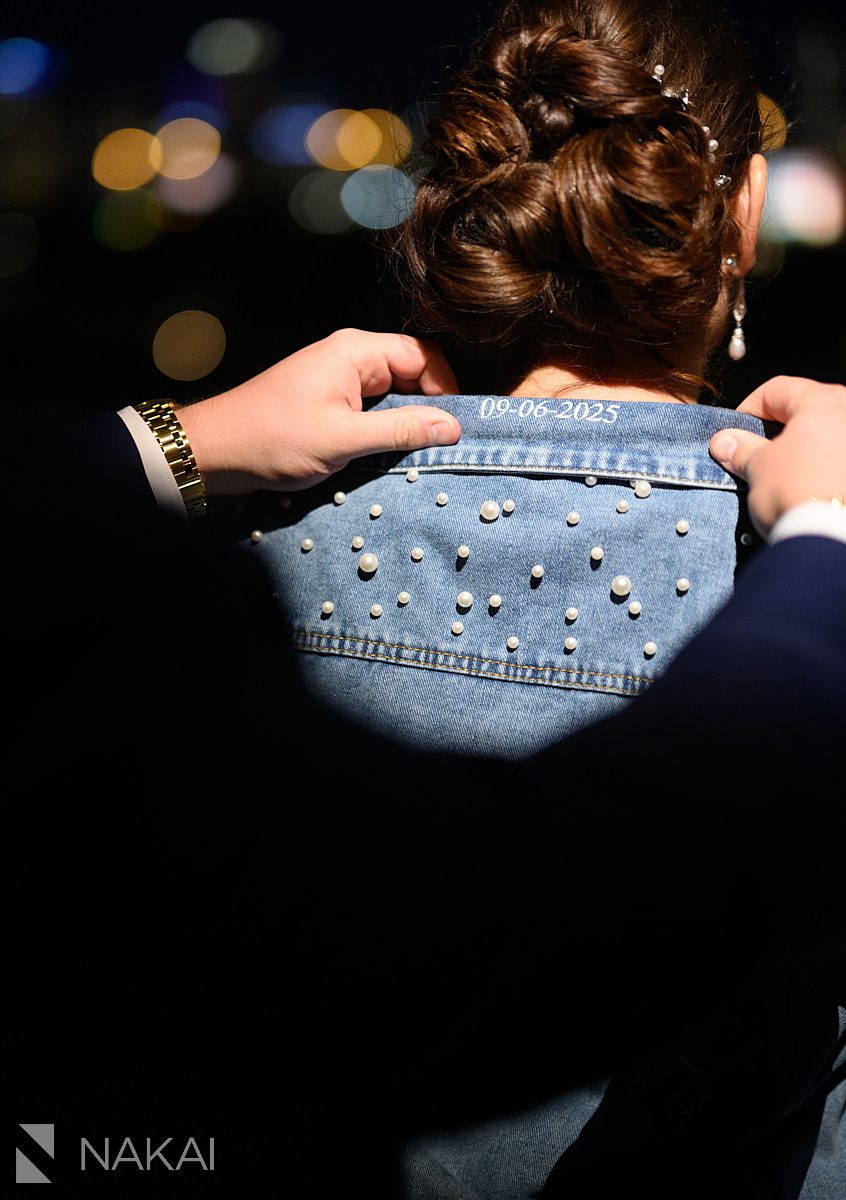 lacuna lofts wedding night time rooftop photo