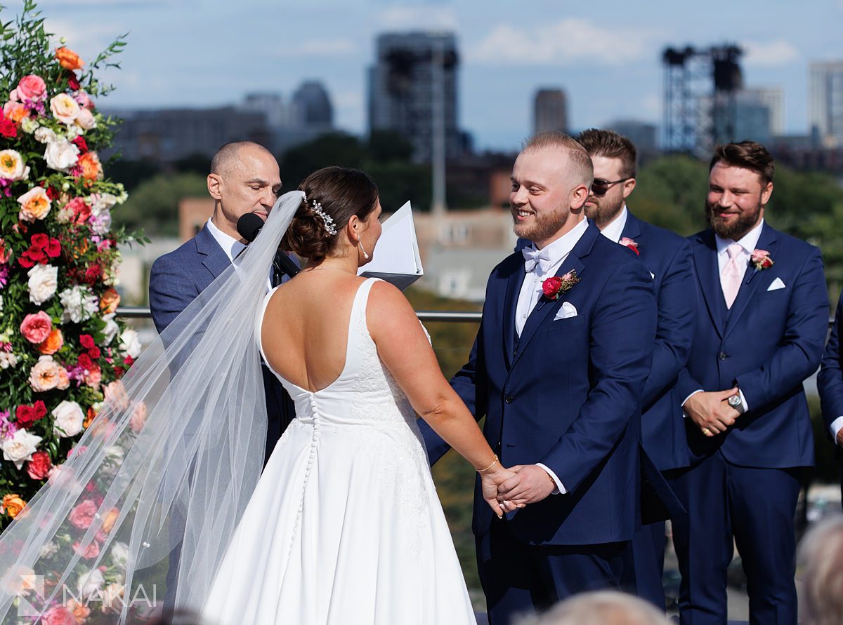 lacuna lofts wedding pictures ceremony of rootop