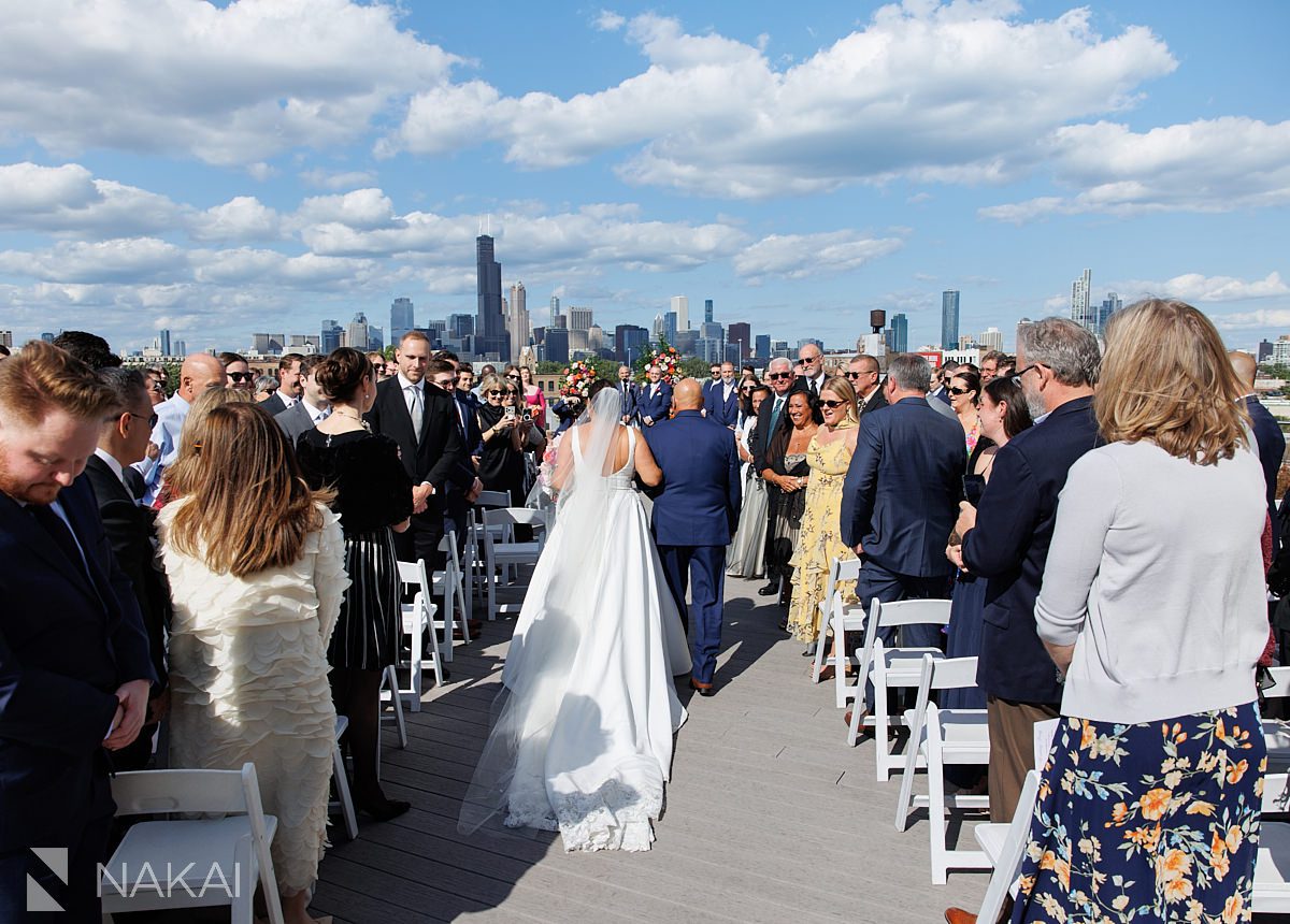 lacuna lofts wedding processional bride