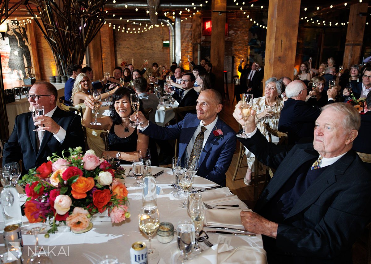 lacuna lofts wedding reception toasts father of bride