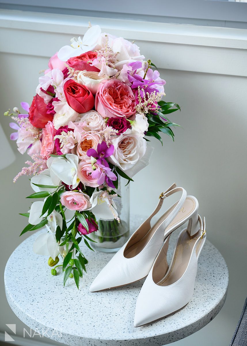 royal sonesta downtown wedding chicago flowers and shoes
