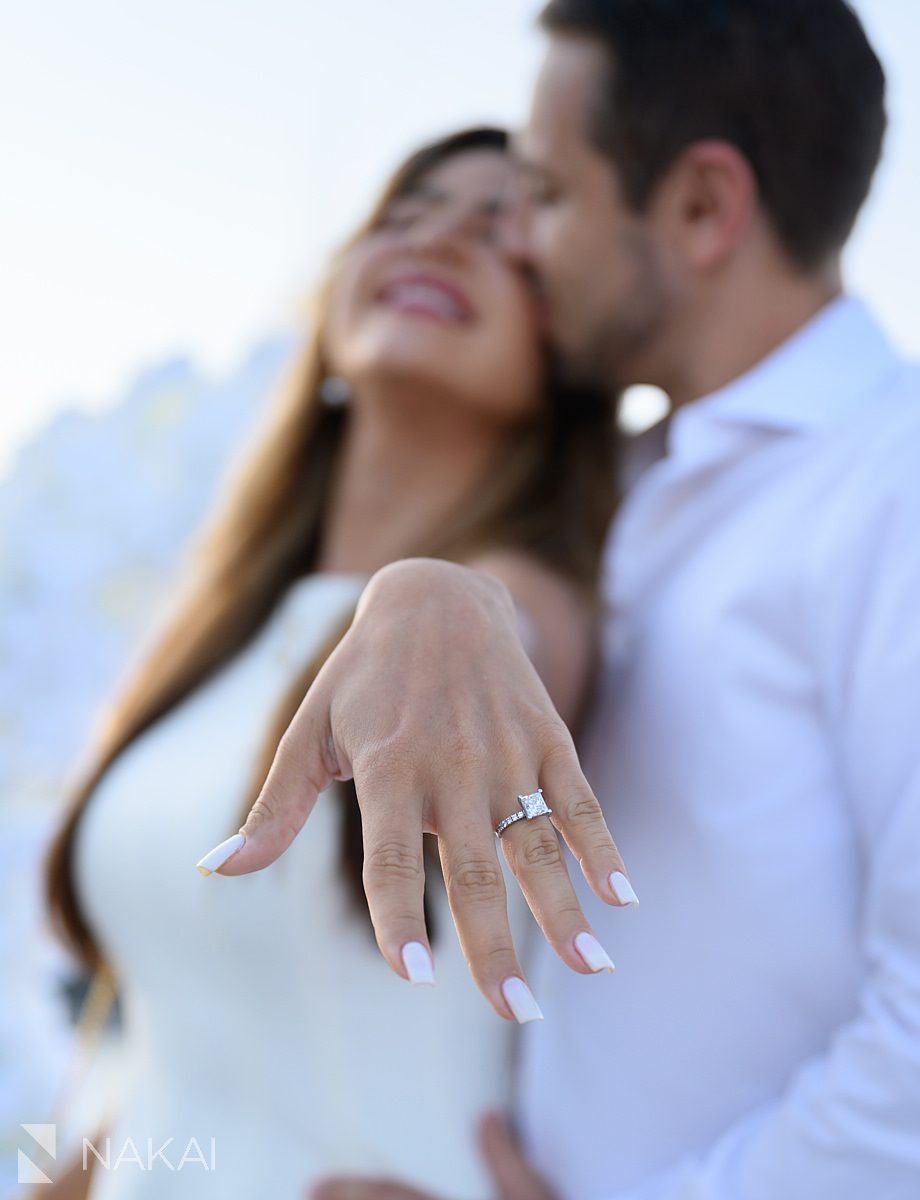 secret chicago proposal spots ring on hand