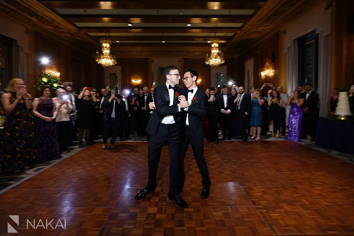 first dance same sex marriage chicago wedding reception intercon