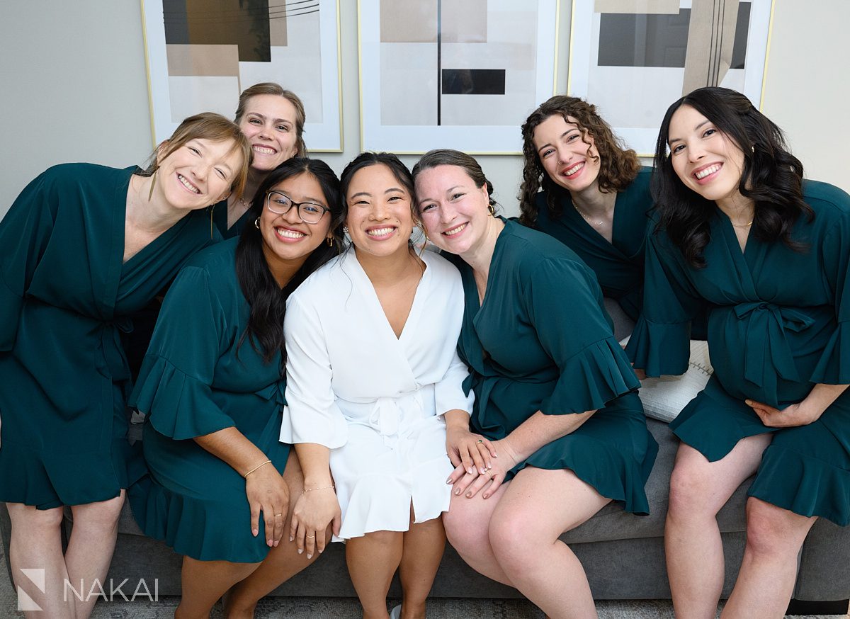 chicago airbnb wedding photos bridesmaids