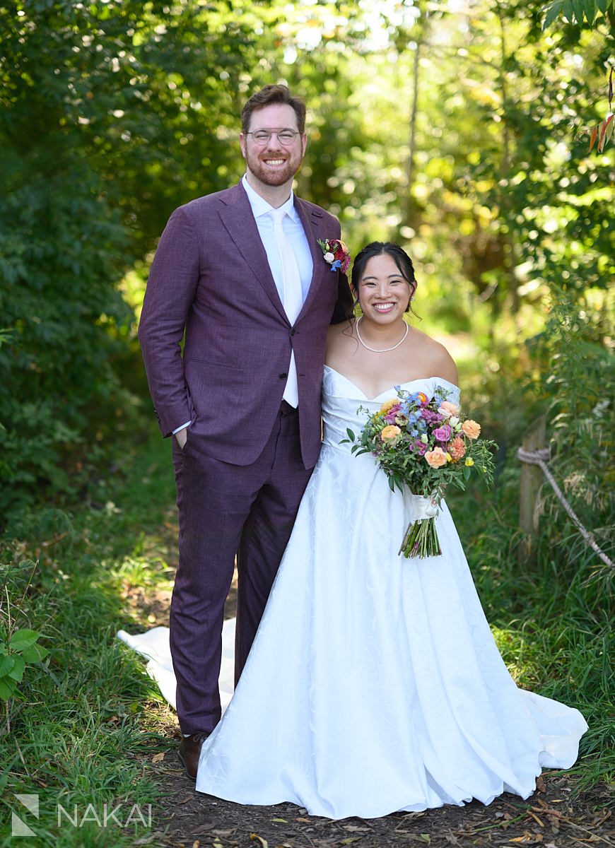 chicago montrose beach wedding pictures bride and groom