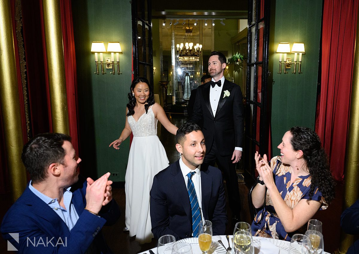 chicago casino club wedding reception entrance bride groom