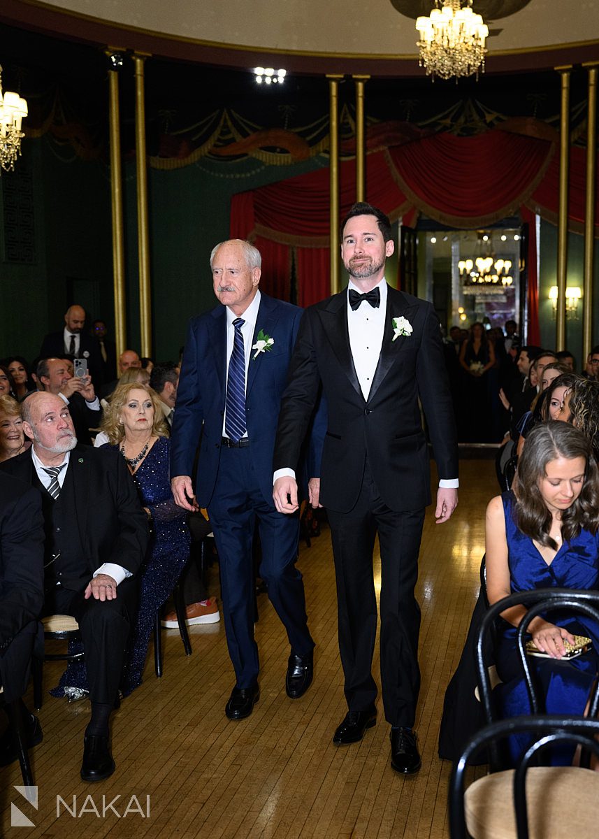 the casino club chicago wedding ceremony entrance