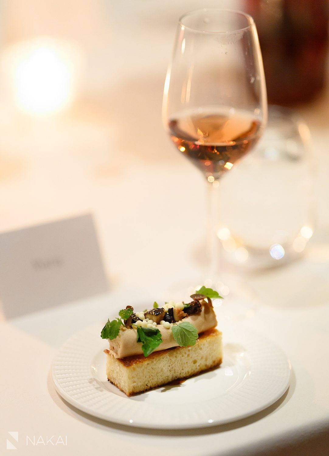 oriole chicago private dining first course