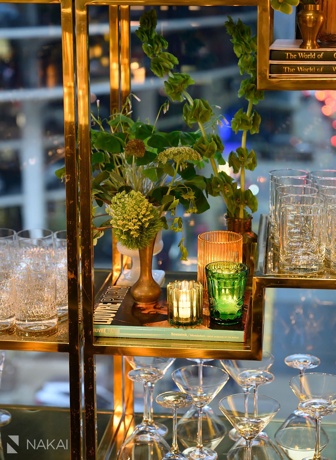 langham chicago st patricks day food decor behind bar 