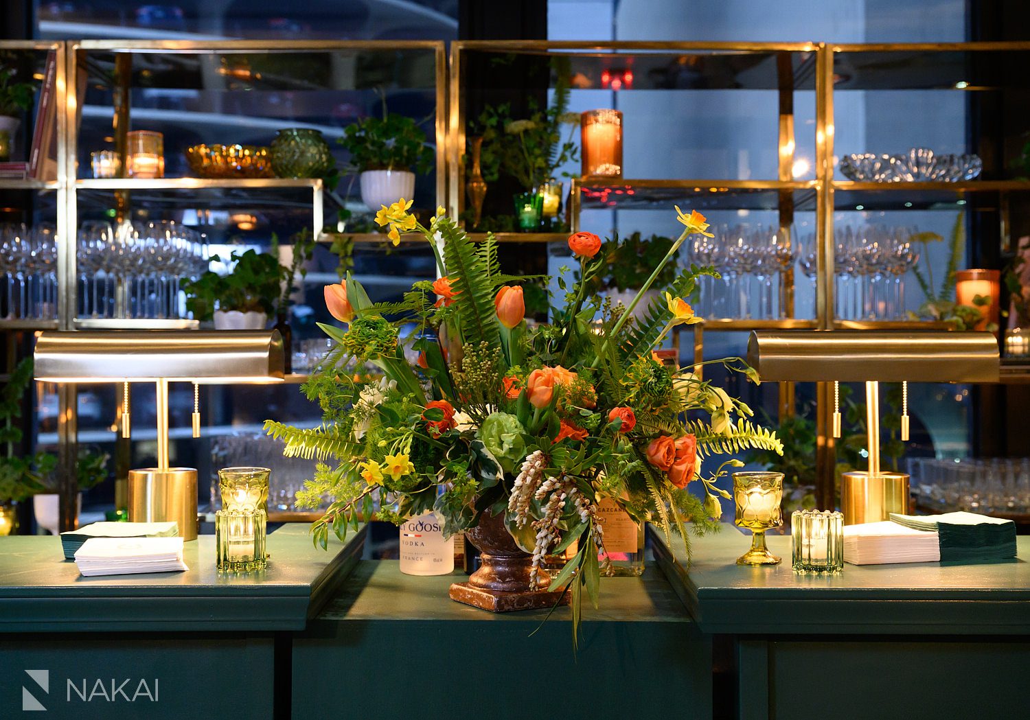 langham chicago st patricks day party decor bar 