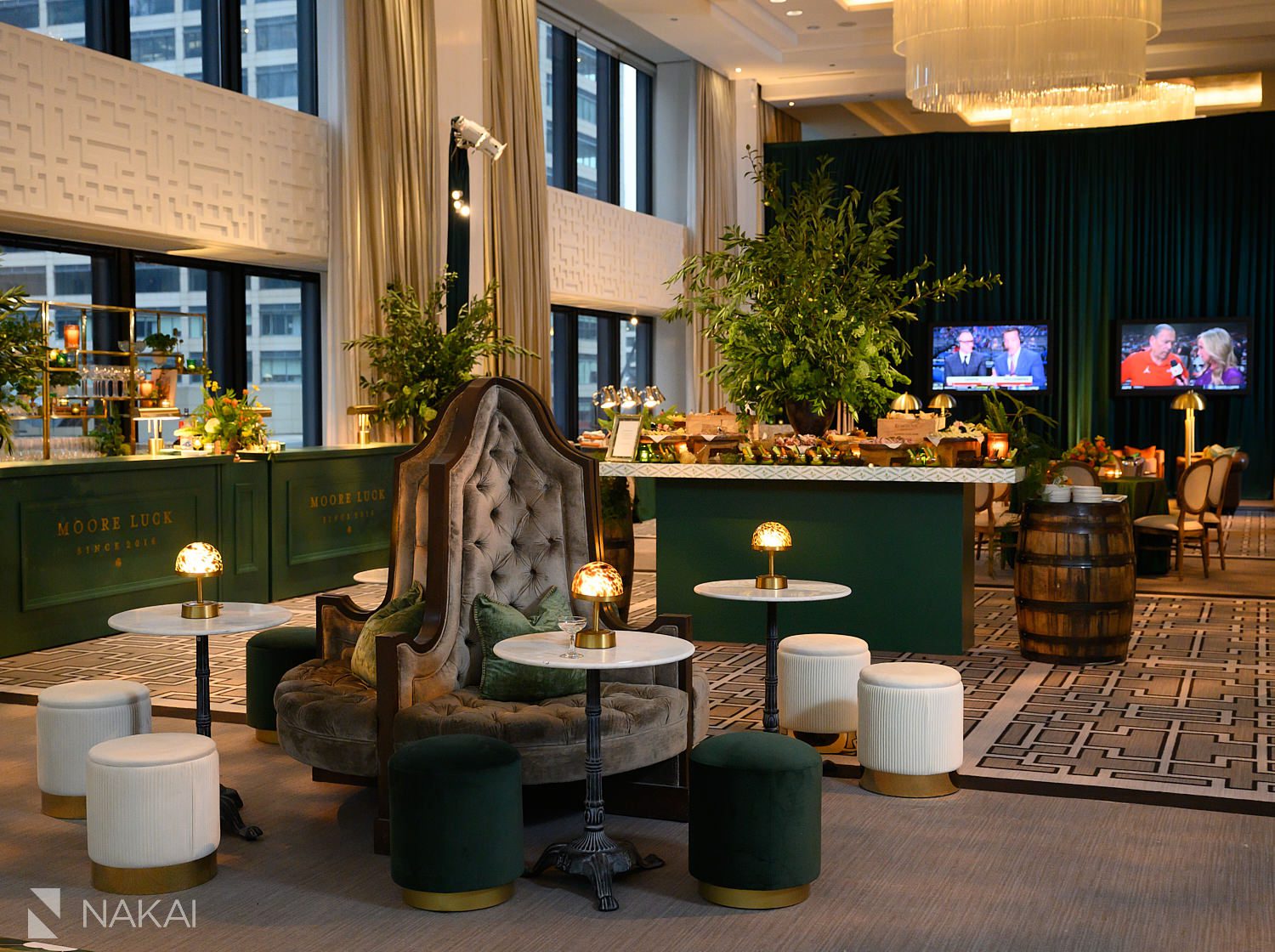 st patricks day langham chicago themed party room photo