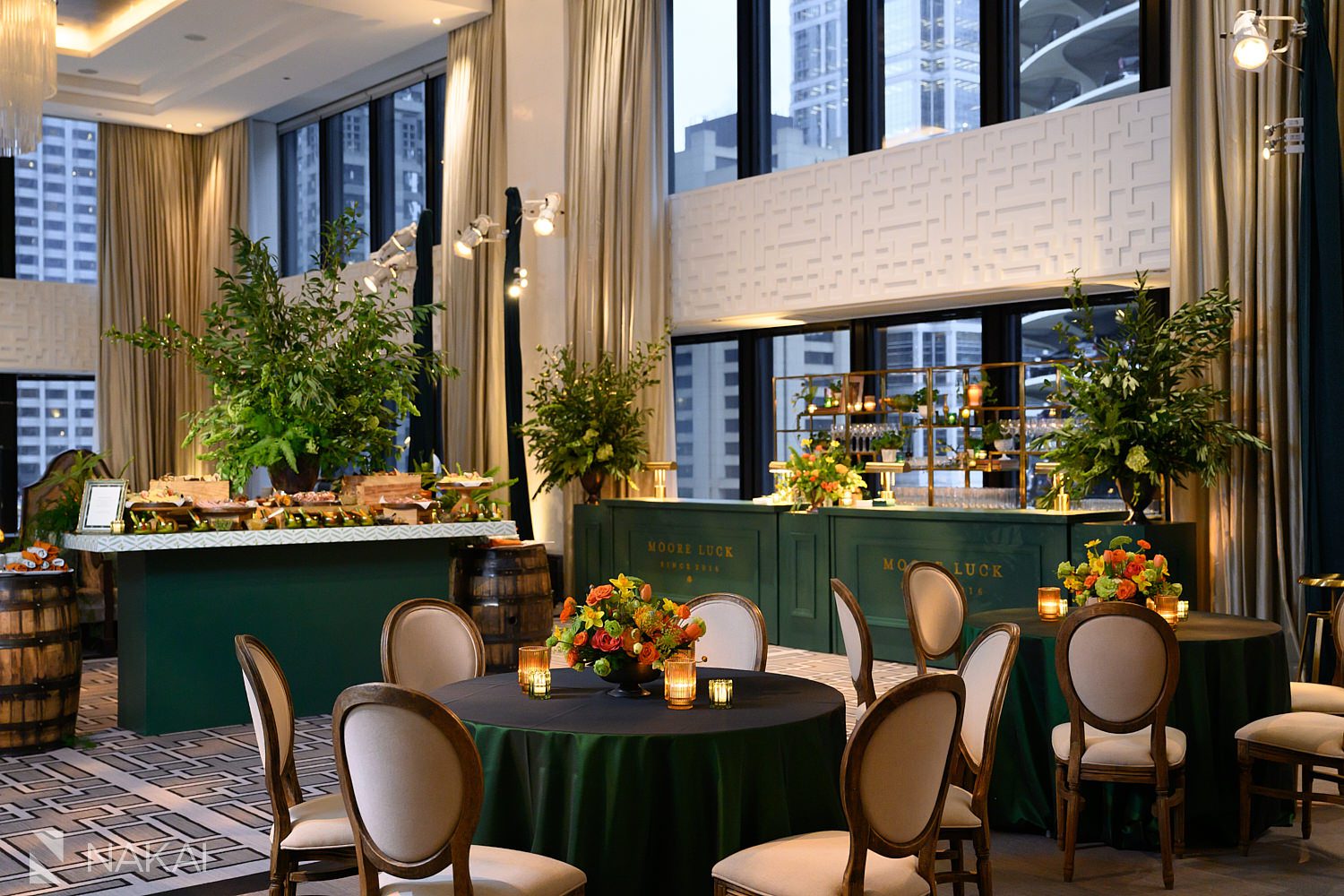 st patricks day langham chicago themed party room photo