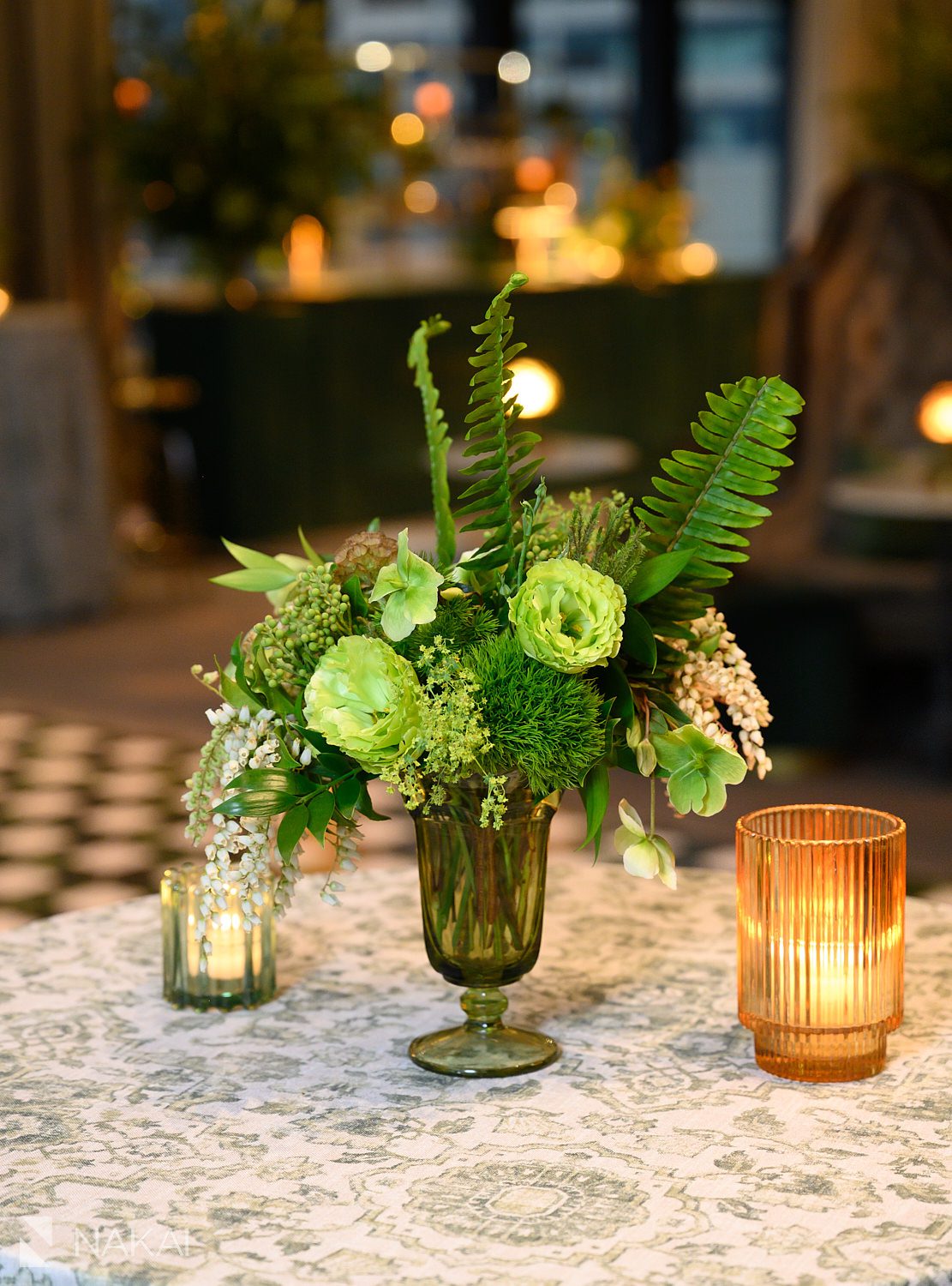 st patricks themed floral arrangement for private party