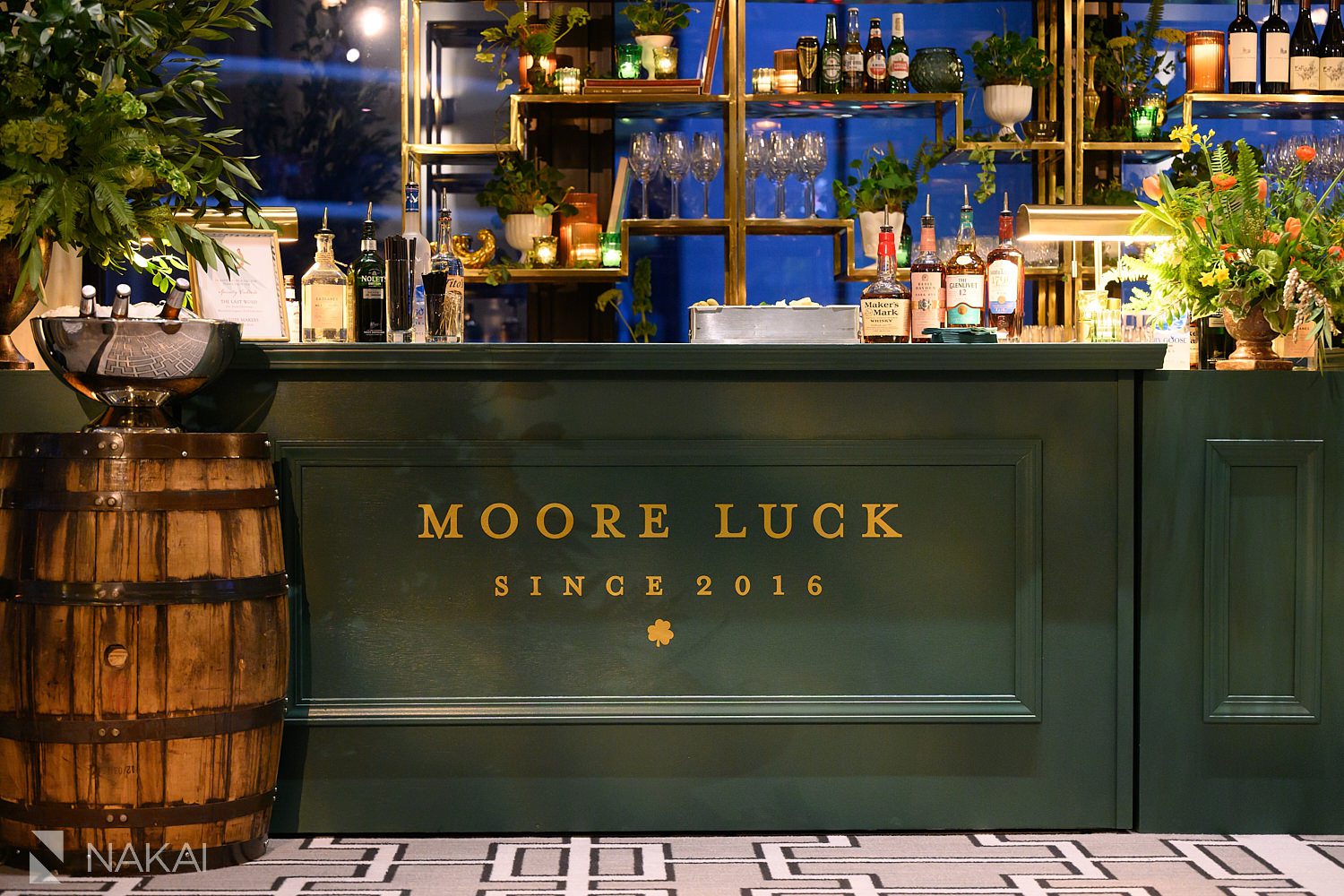 st patricks day themed event custom bar 